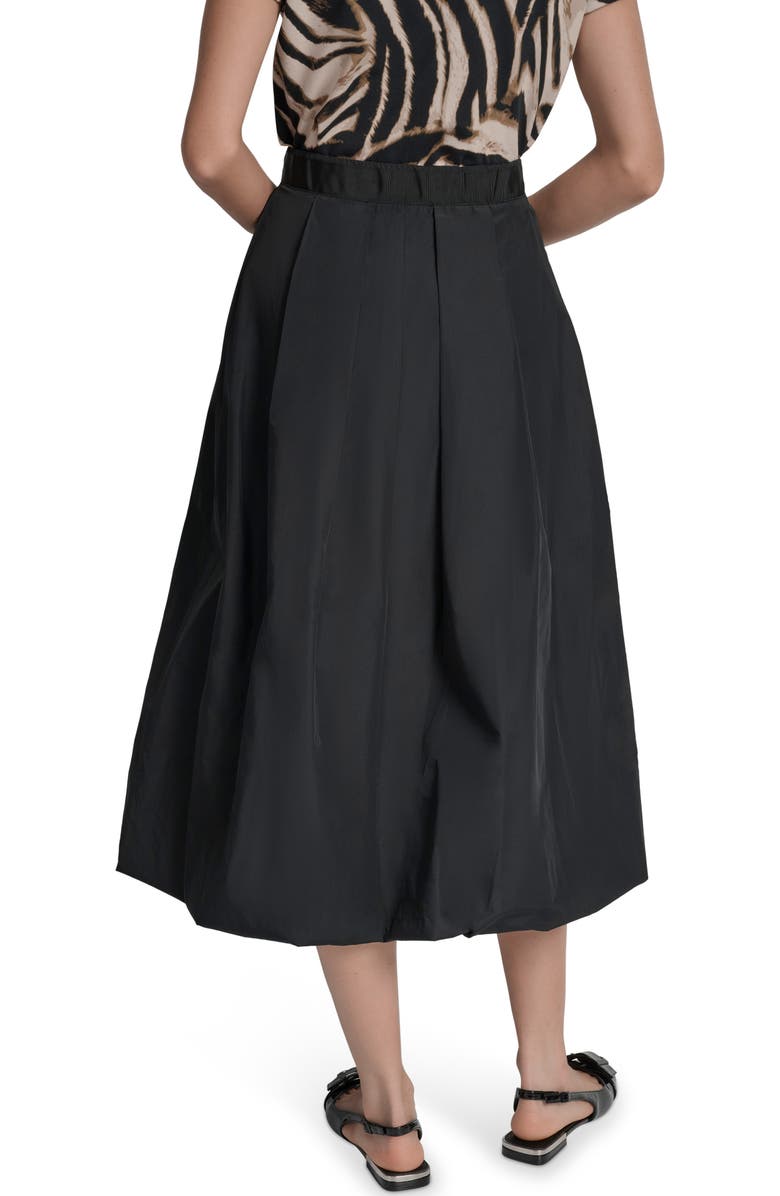 DKNY Woven A-Line Bubble Skirt, Alternate, color, Black