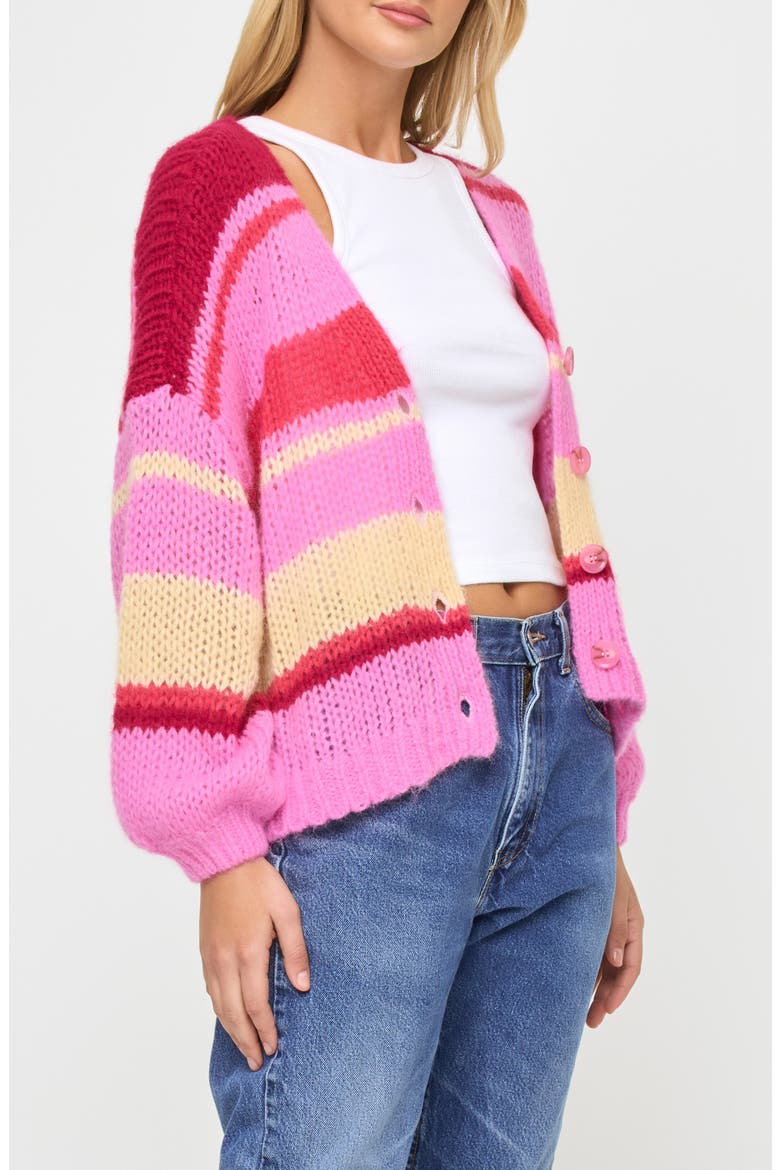 Lido Striped Cardigan, Alternate, color, CATCH SOME RAYS