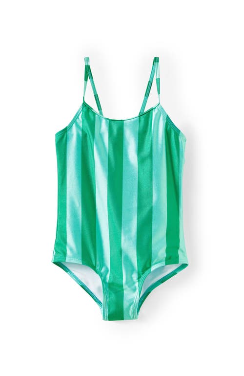 Shop Cotton On Kids Kid's Helen One Piece In Island Green Cherry Stripe