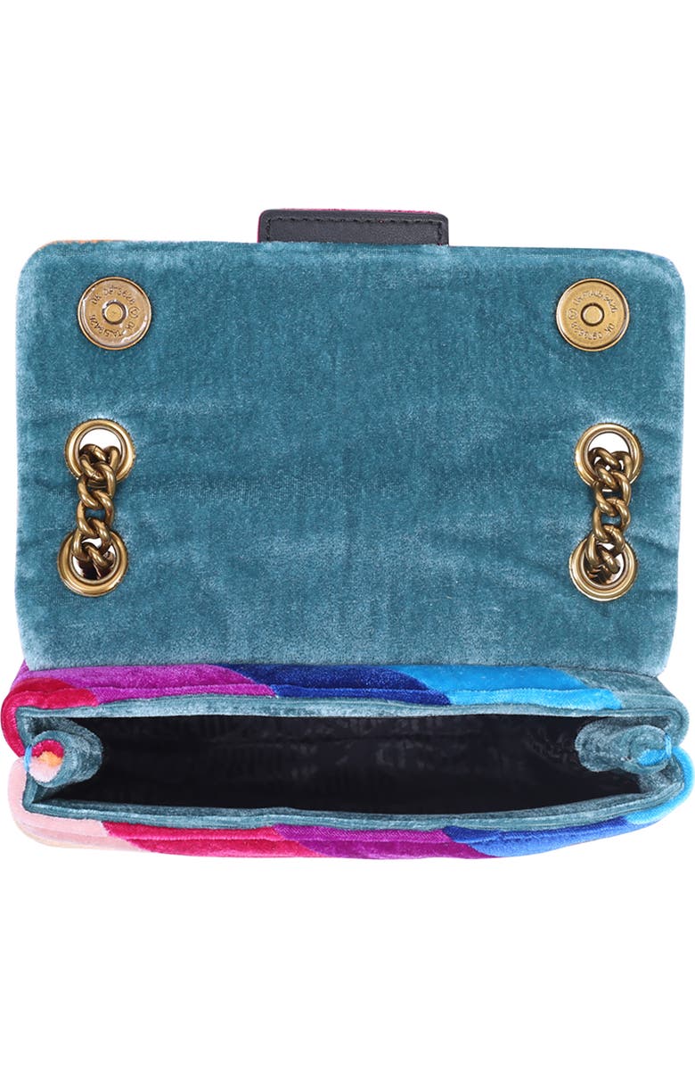 Kurt Geiger London Rainbow Shop Mini Kensington Velvet Bag, Alternate, color,