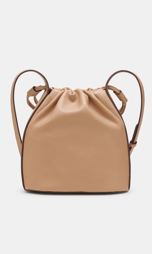 Dkny Channing Small Drawstring In Cappucino