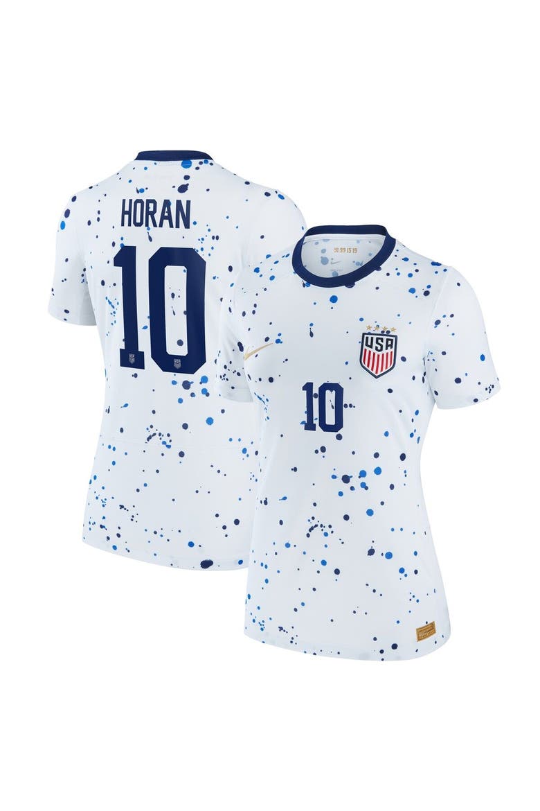 Women's Nike Lindsey Horan White USWNT 2023 Home Replica Jersey, Main, color, White