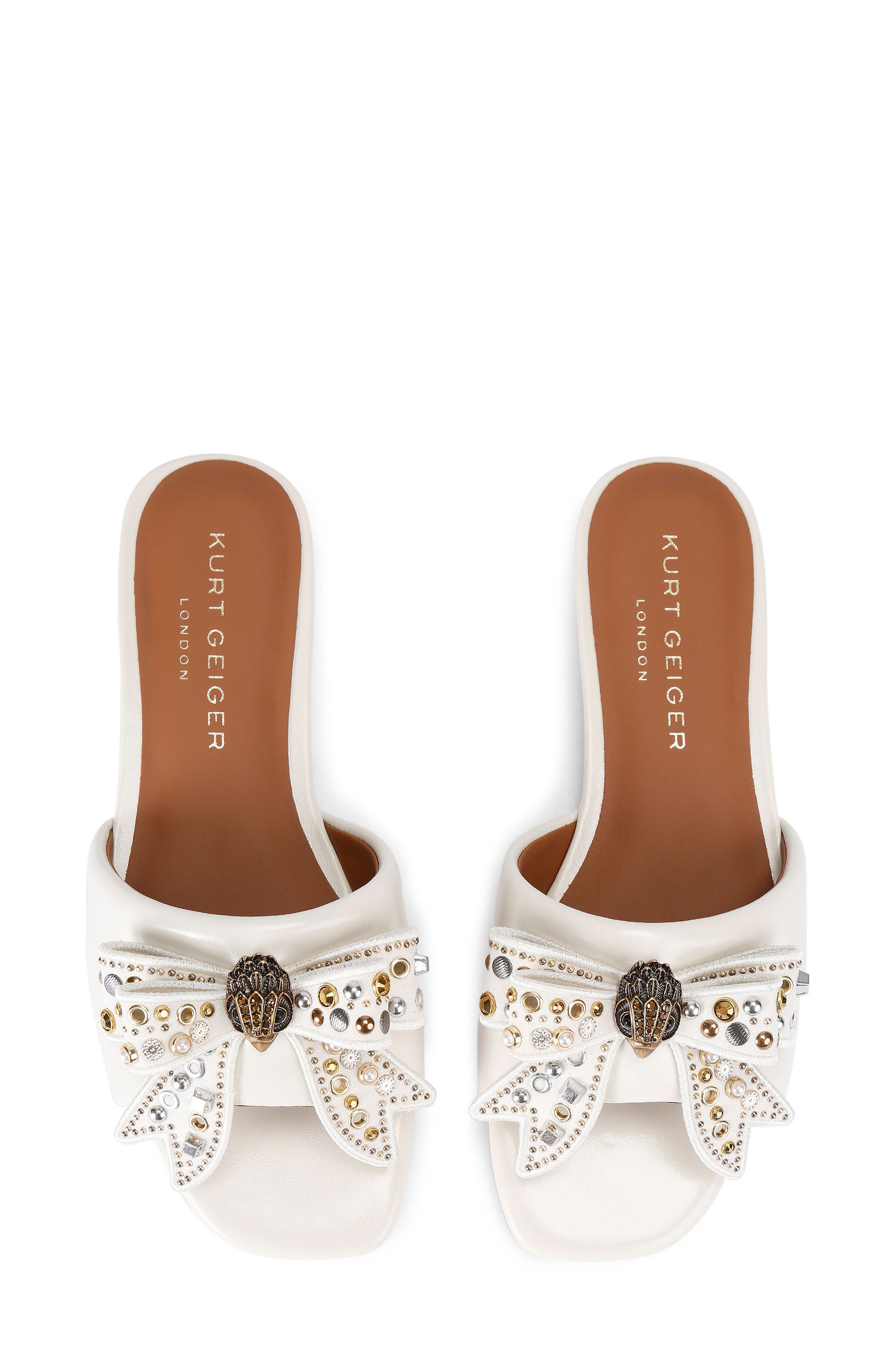 Kurt Geiger London Kensington Bow Slide Sandal, Alternate, color, 