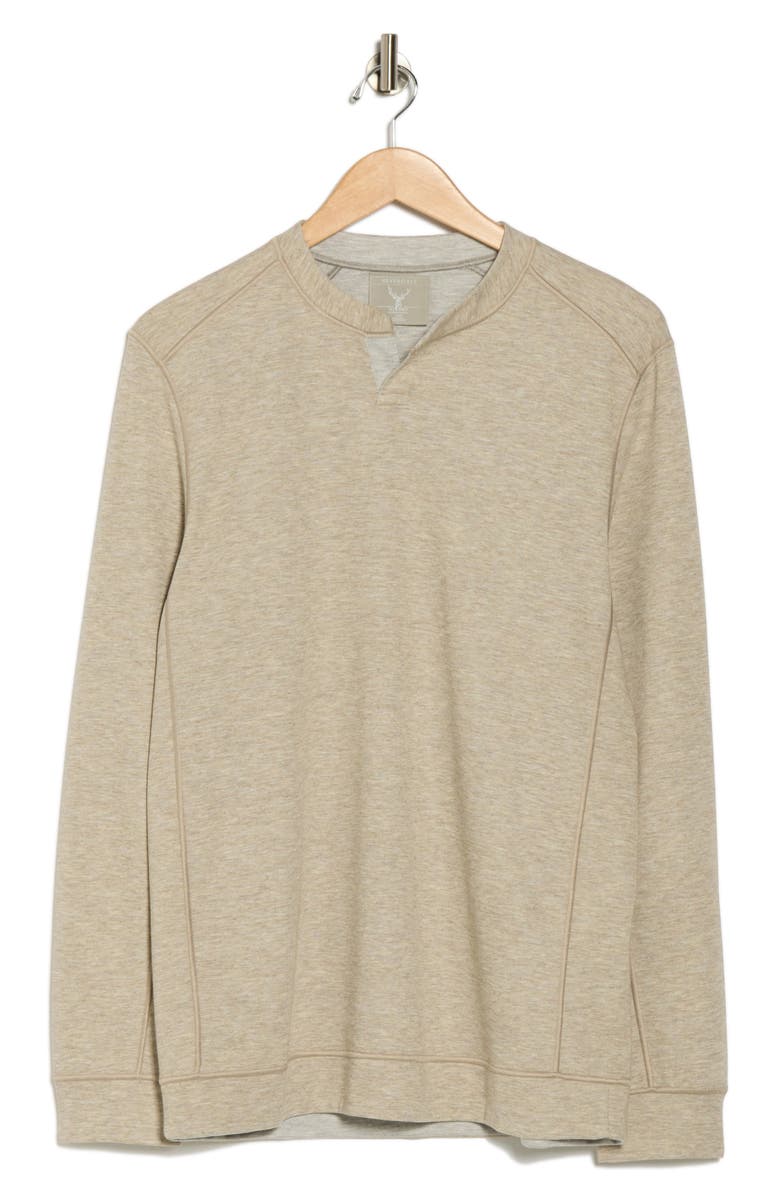 NICOBY Mélange Reversible Long Sleeve Shirt, Alternate, color, Tan