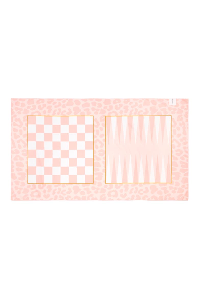 Games Beach Towel with Game Pieces, Main, color, CALL OF THE WILD - PEACHY PINK