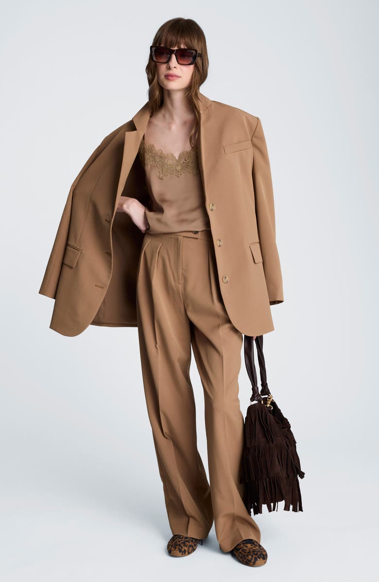 Kenneth Cole Lace Trim Camisole, Alternate, color, Mesquite