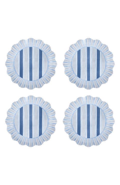 Cabana Set of 4 Melamine Salad Plates