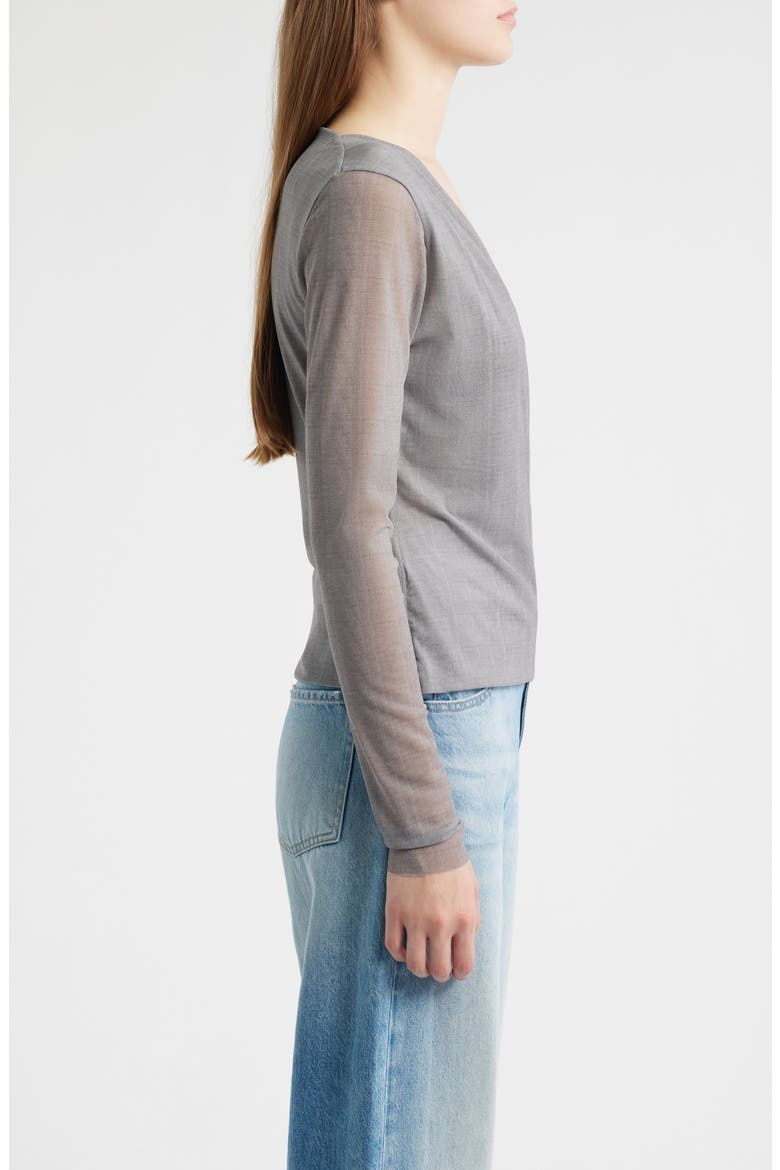 Edriba Faux Wrap Top, Alternate, color, OPEN MISC