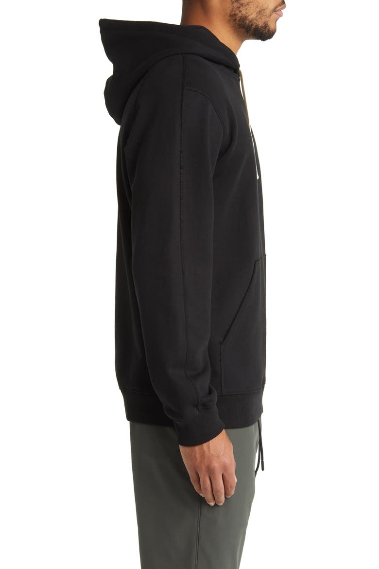 Midweight Terry Classic Hoodie, Alternate, color, BLACK