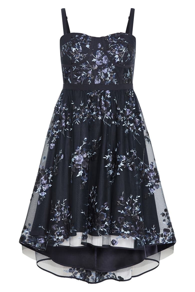 Ambrosia Lace Fit & Flare Dress, Alternate, color, NAVY
