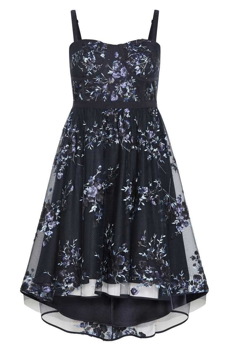 City Chic Ambrosia Lace Fit & Flare Dress, Alternate, color,