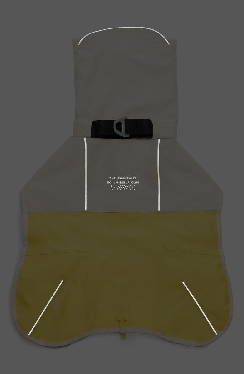 the furryfolks Venture Pet Rain Jacket, Alternate, color, Yellow