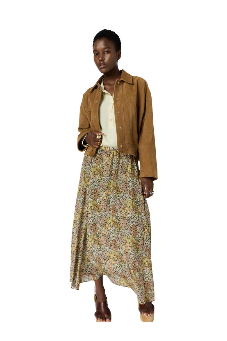 Jasmyne Floral Maxi Skirt, Alternate, color, Pink