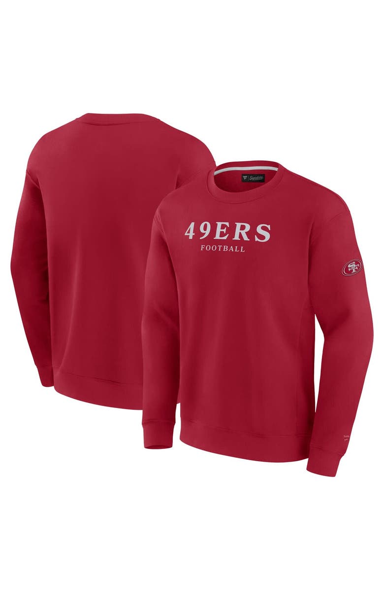 FANATICS Unisex Fanatics  Scarlet San Francisco 49ers Elements Unlimited Fleece Pullover Sweatshirt, Main, color, Scarlet
