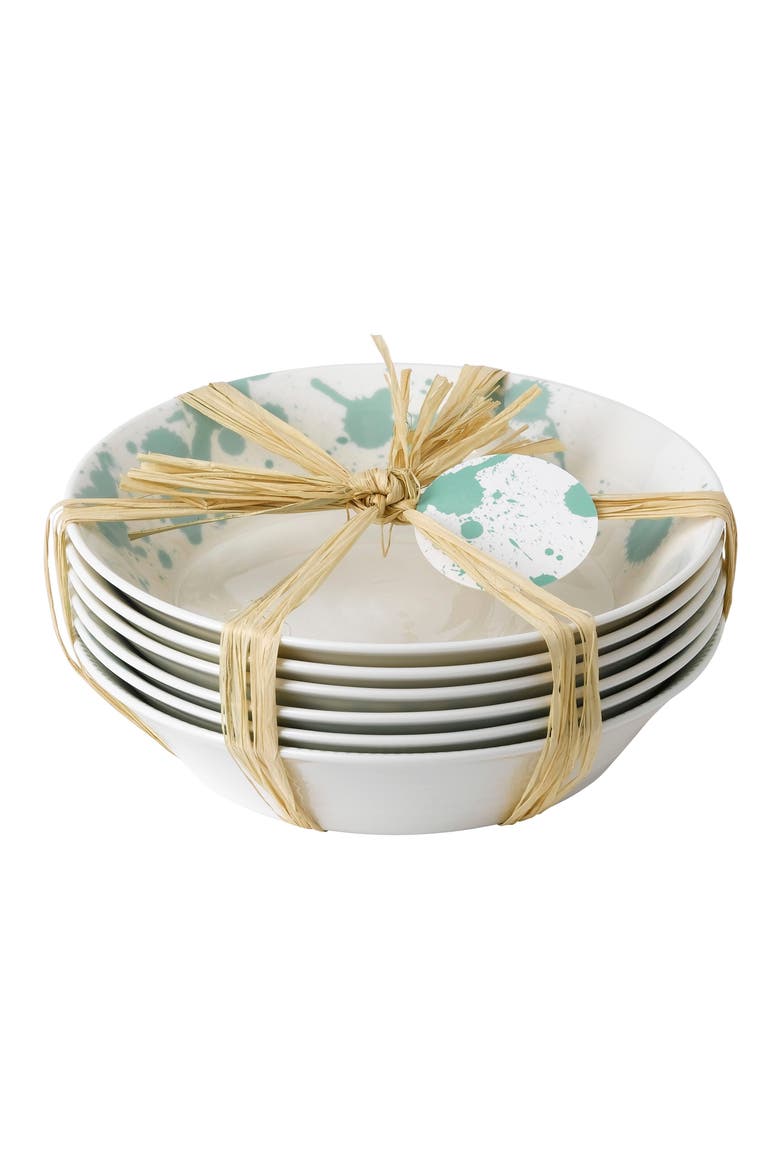 Pacific Mint Set of 6 Pasta Bowls, Alternate, color, ASSORTED