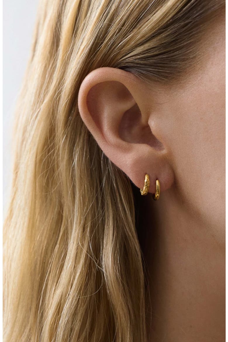 Mini Hoop Gold, Alternate, color, Gold