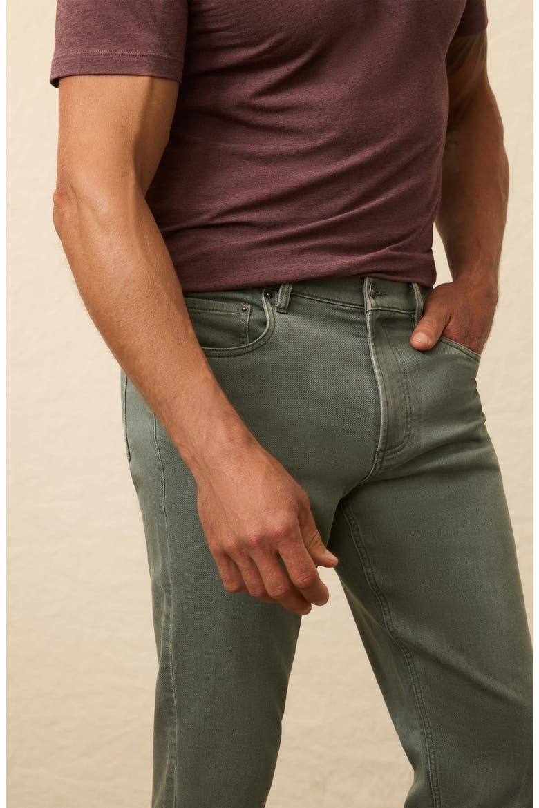 Terry Five-Pocket Stretch Pants, Alternate, color, STORMY SEAS