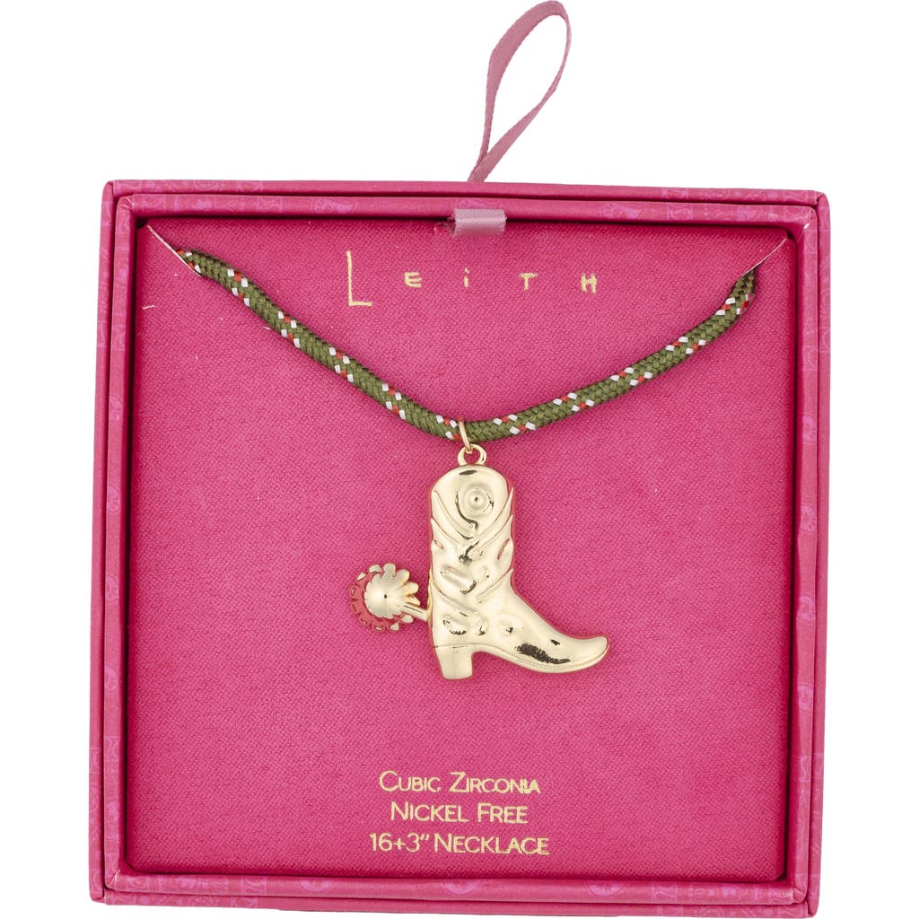 Leith Cowboy Boot Cord Necklace