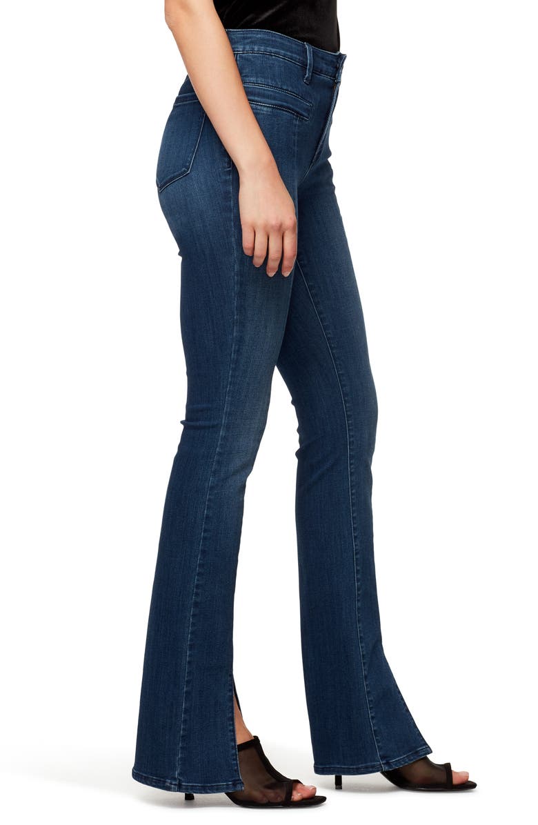 Sanctuary Split Front Seam Bootcut Jeans, Alternate, color, 