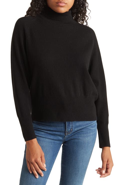 Wool Cashmere Blend Turtleneck