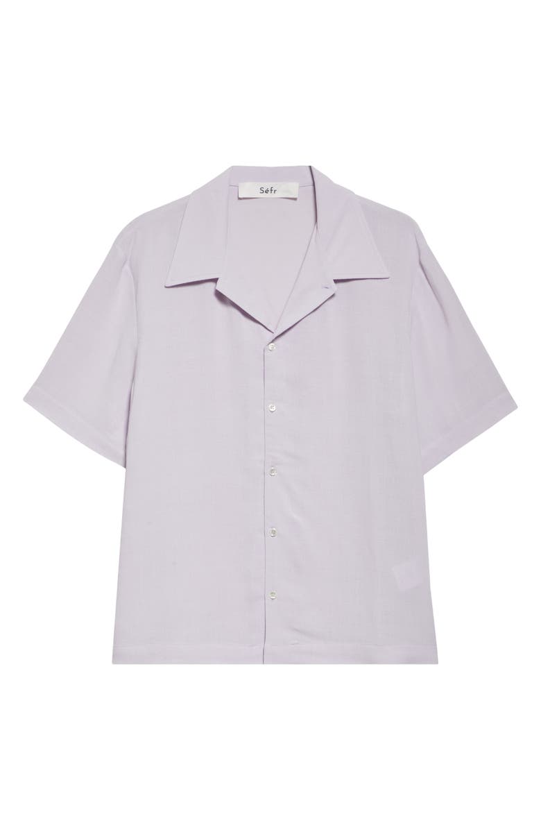 Séfr Noam Short Sleeve Button-Up Shirt, Alternate, color, Arizona Lilac