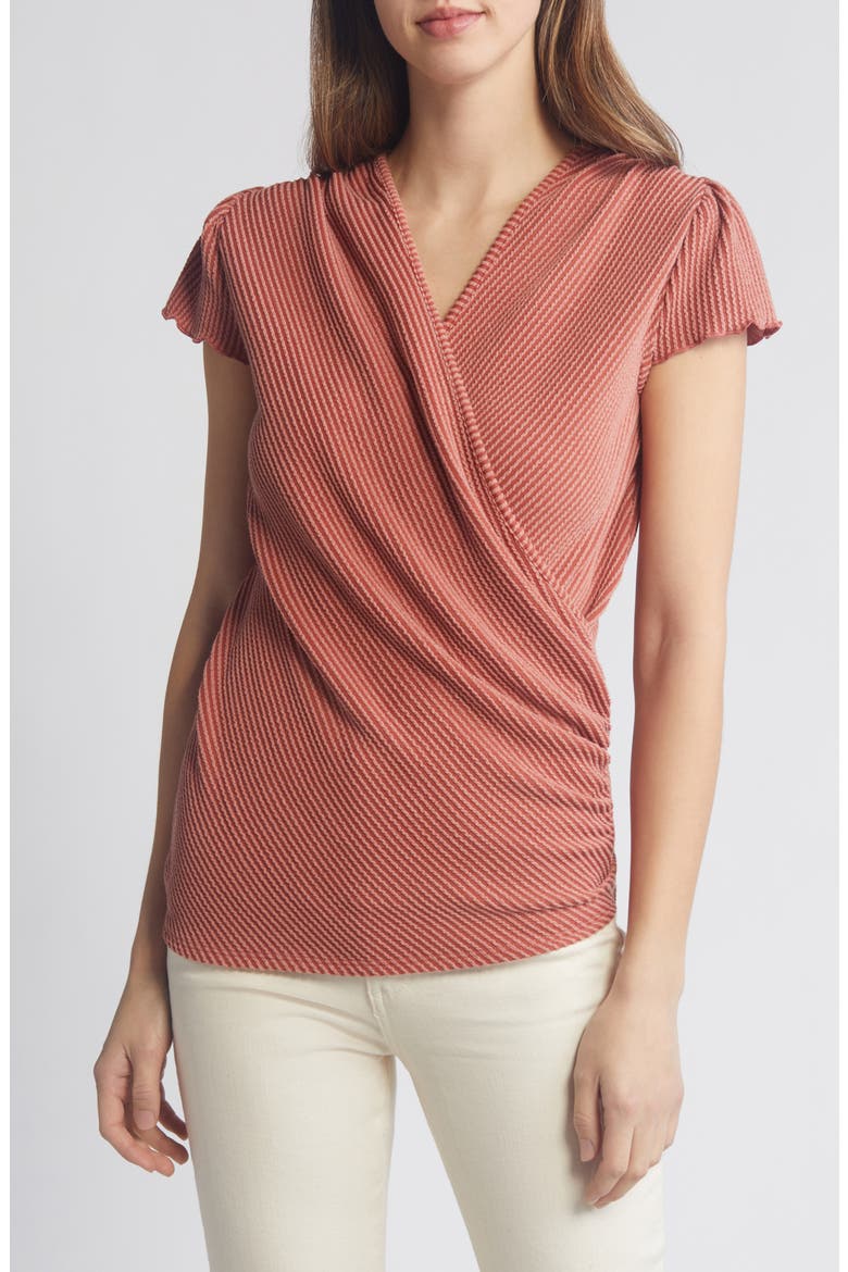 Texture Wrap Front Top, Main, color, TERRACOTTA