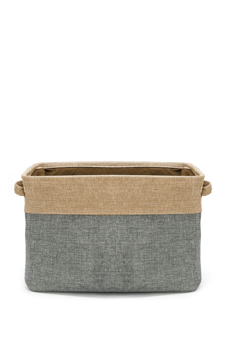 Grey Twill Storage Basket - Set of 3, Main, color, GREY
