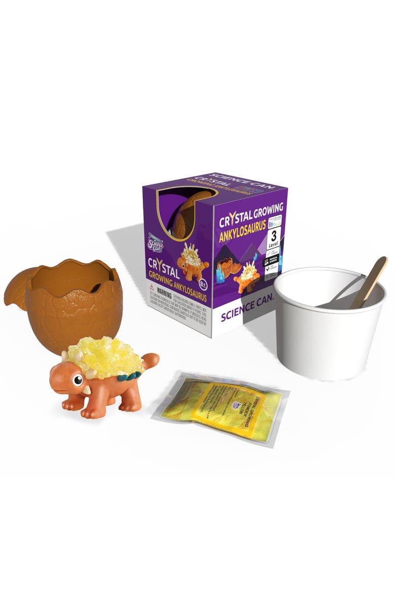 Science Can Crystal Dinosaur Growing Kit Ankylosaurus, Alternate, color, Multicolored
