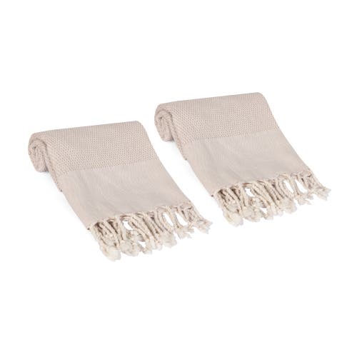 Olive And Linen Olive & Linen Whisper Weight Turkish Hand Towel In Sand
