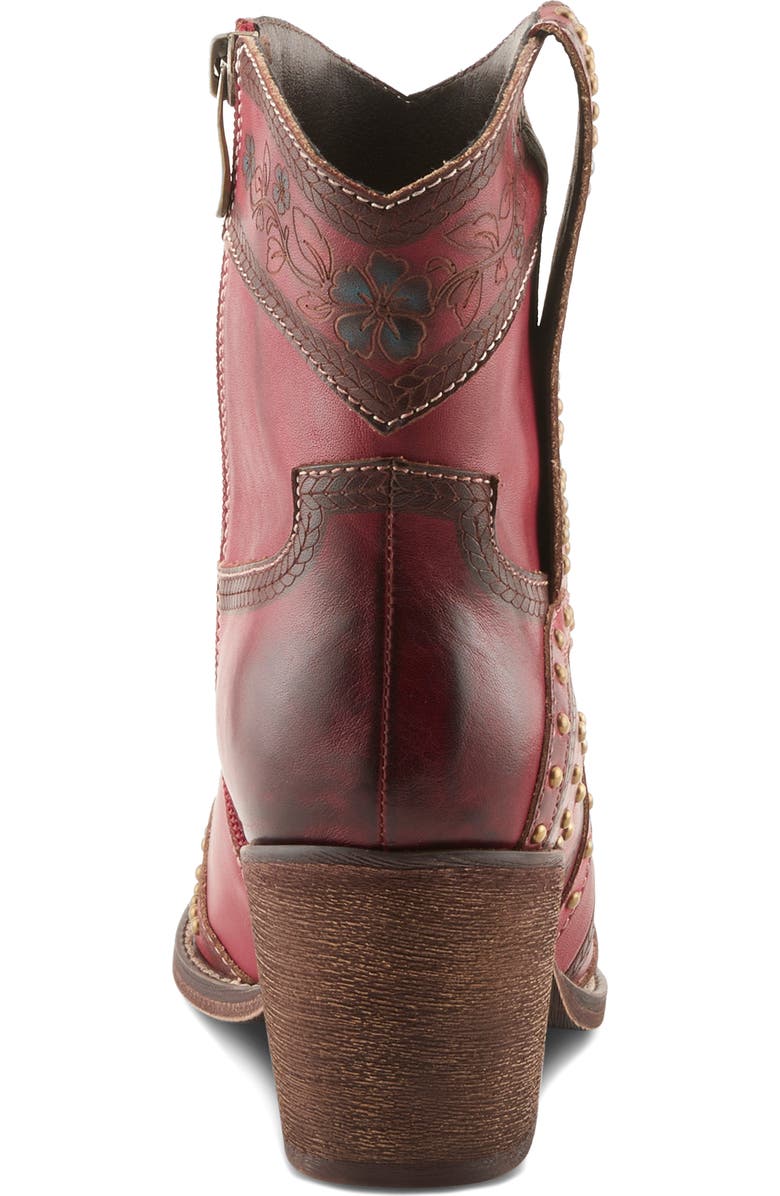 L'Artiste by Spring Step Saddleup Western Boot, Alternate, color, Dark Red Multi