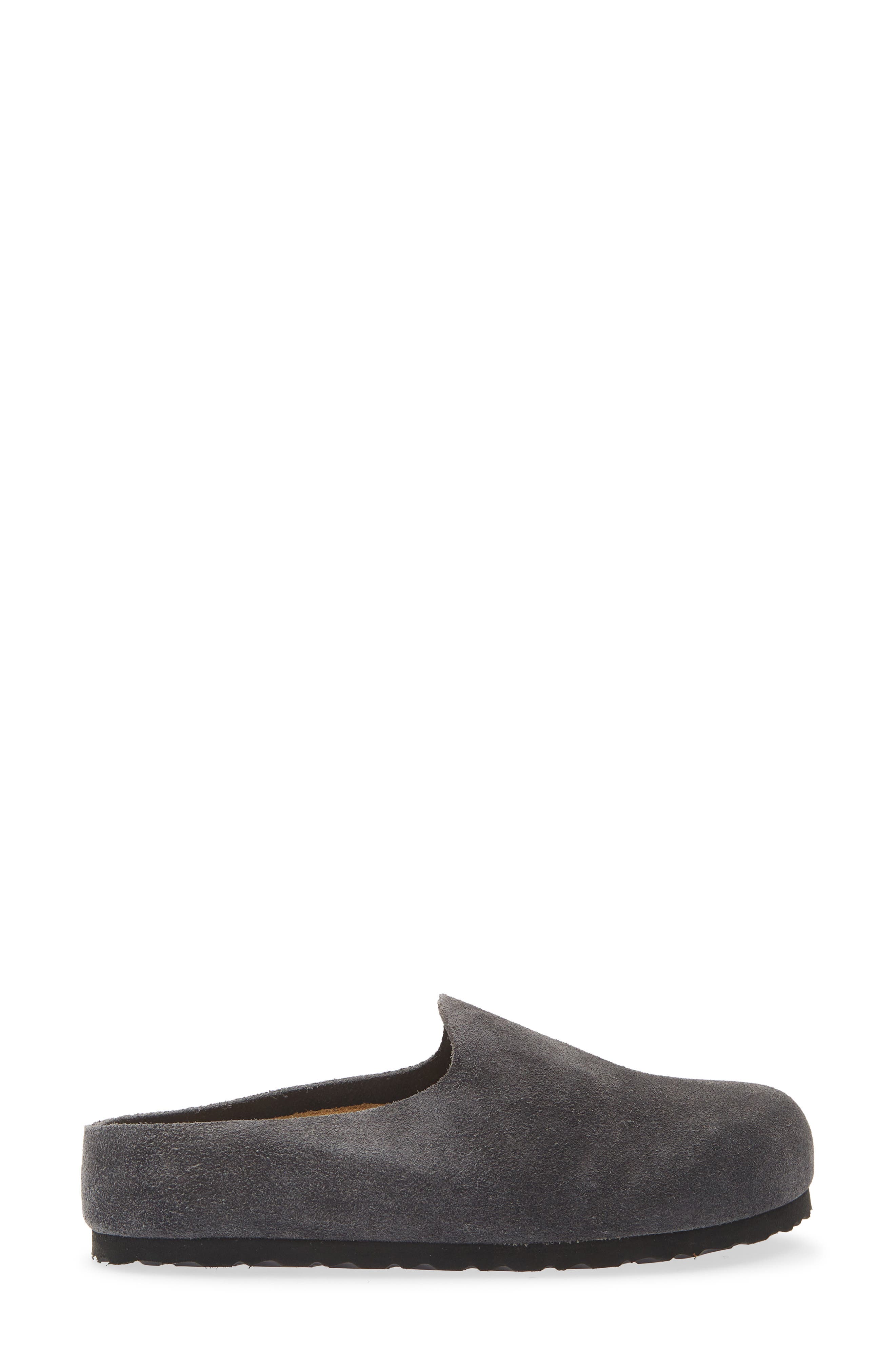 Amsterdam Wrapped Leather Mule, Alternate, color, CHARCOAL