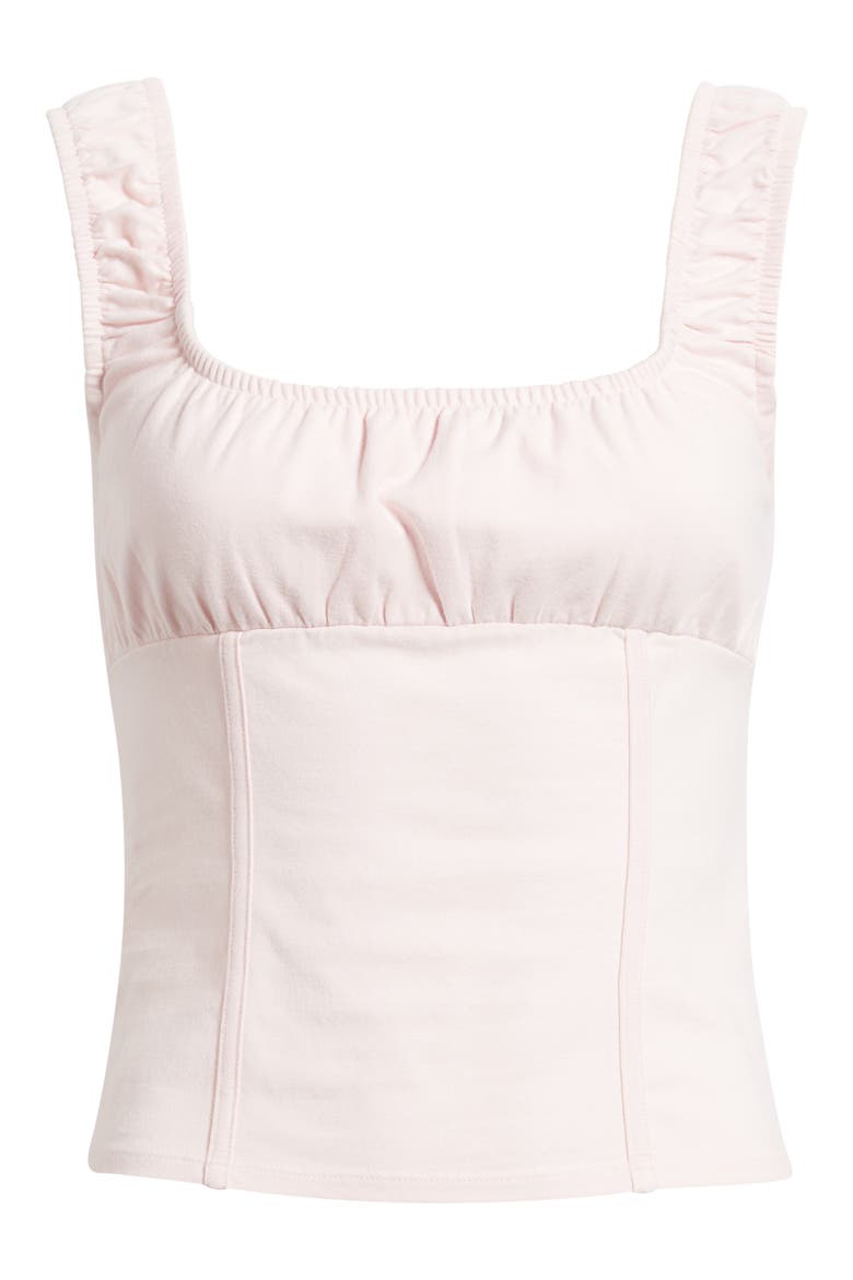 Ruched Tank Top, Alternate, color, PINK BALM