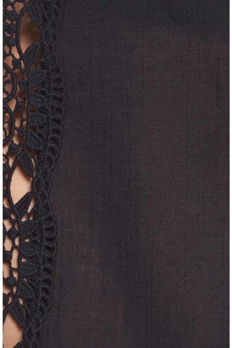 Island Fare Cover-Up Tunic, Alternate, color, BLACK