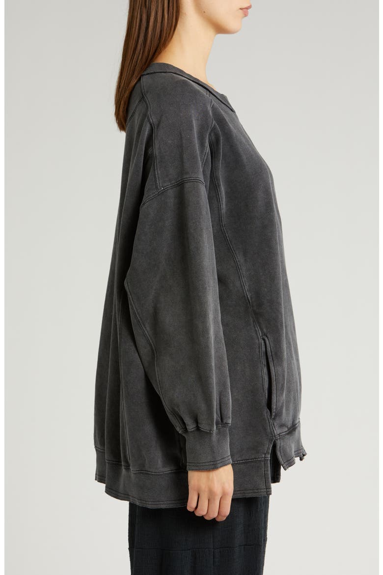FP Movement Intercept Oversized Sweatshirt, Alternate, color, BLACK