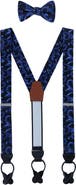 Trafalgar Christian the Romantic Brocade Silk Suspenders (Braces) and Bow Tie Set