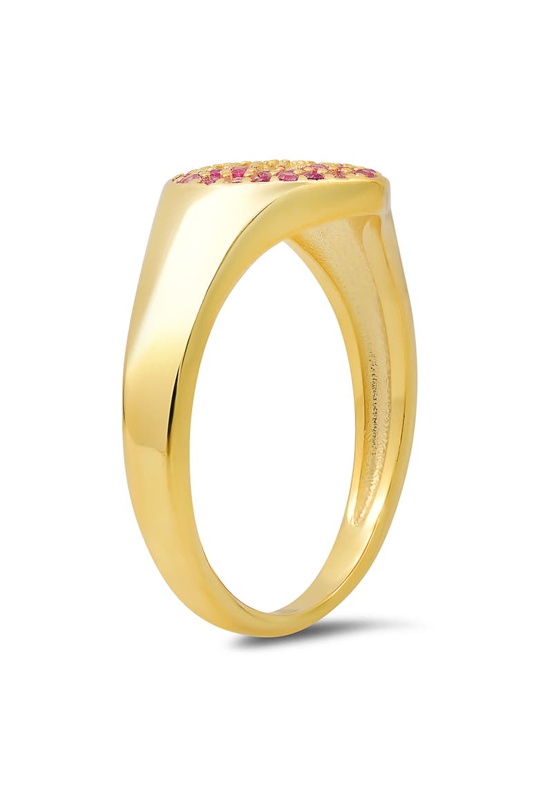 Ombré CZ Heart Ring, Alternate, color, GOLD