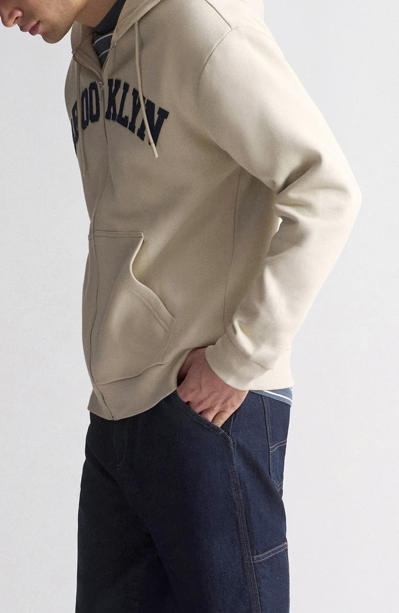 Brooklyn Industries Brooklyn Zip Hoodie, Alternate, color, Silver Birch