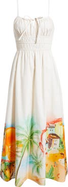 LAYERED WITH LOVE Sicily Cotton Poplin Maxi Sundress