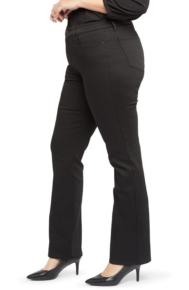 NYDJ Marilyn Straight Leg Jeans, Alternate, color, Black Rinse