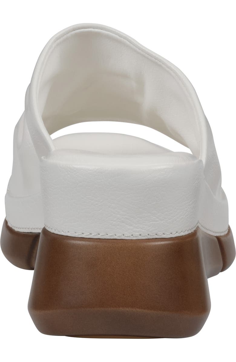 GC SHOES Nora Ruched Wedge Sandal, Alternate, color, White