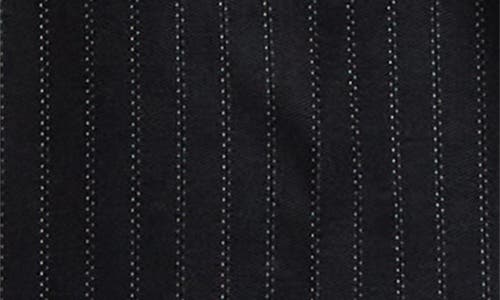 Isabel Marant Noanda Pinstripe Wool Blend Pants In Black