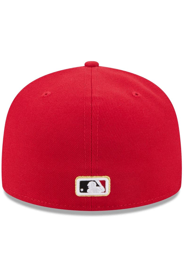Men's New Era  Red Cincinnati Reds 2025 59FIFTY Day 59FIFTY Fitted Hat with Pins, Alternate, color, Red