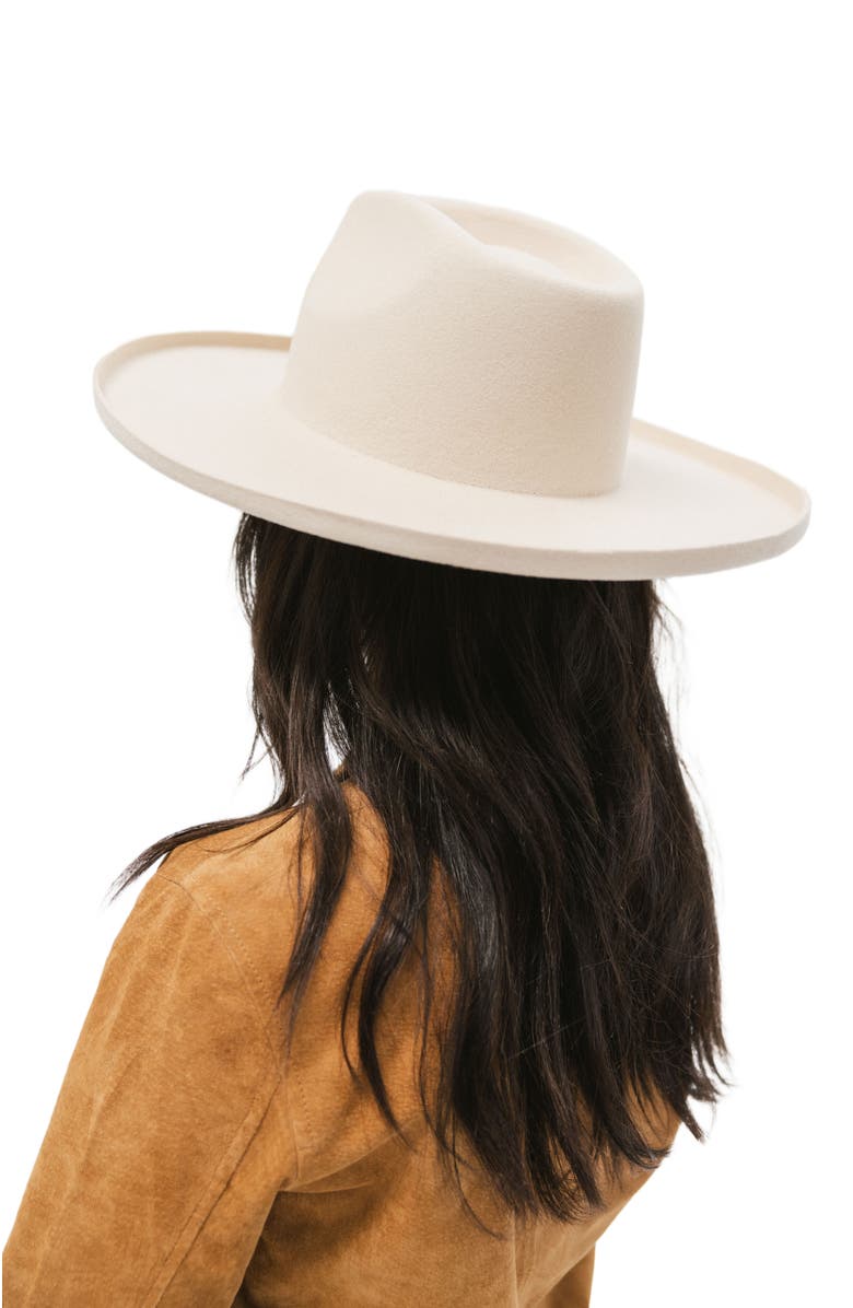 Gigi Pip Amelia Pencil Brim Fedora Hat, Alternate, color, Off-White