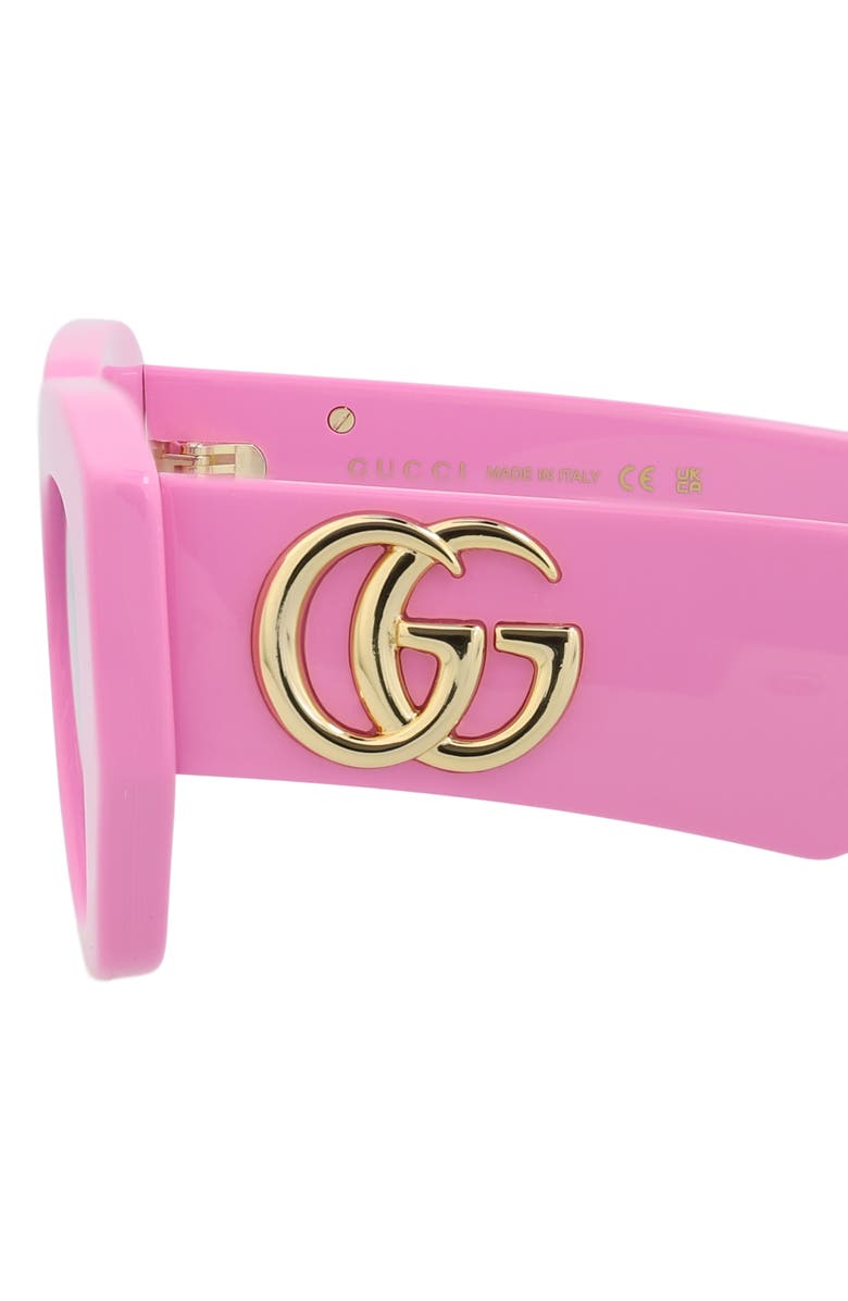 Gucci 51mm Cat Eye Sunglasses, Alternate, color, Pink Pink Pink