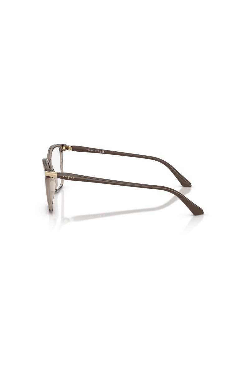 51mm Square optical glasses, Alternate, color, Brown