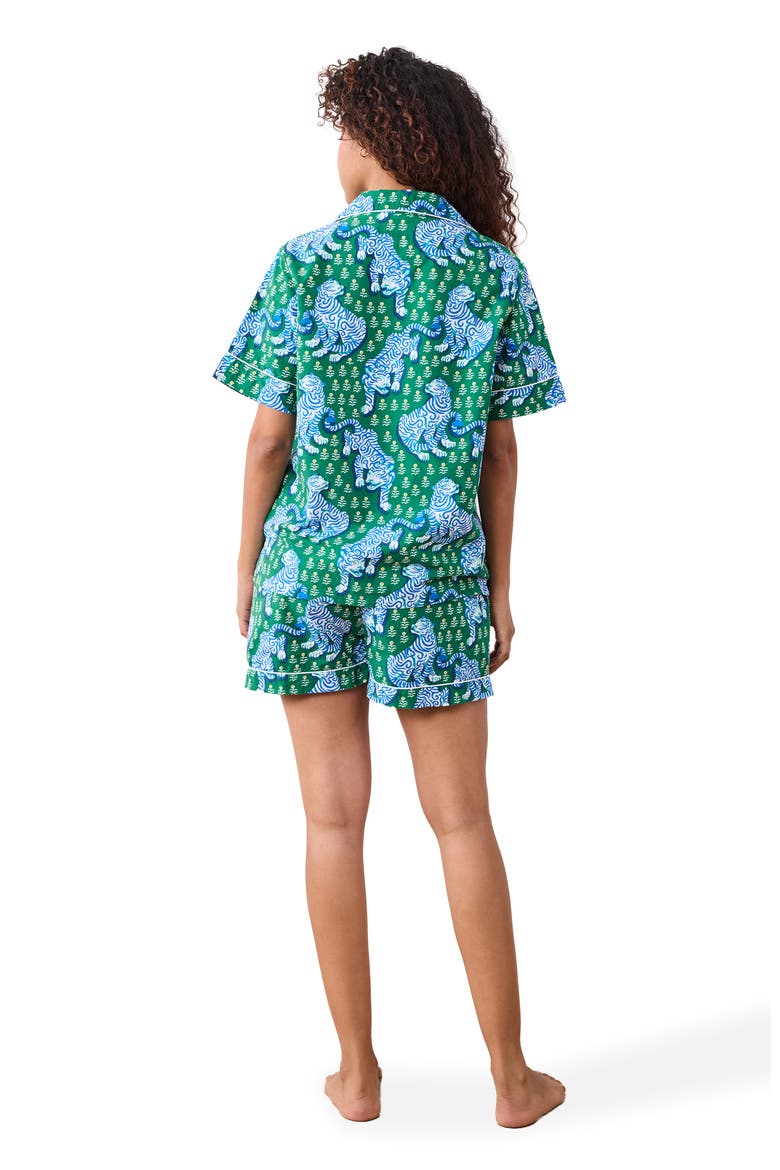 Short PJ Set, Alternate, color, Green Juice