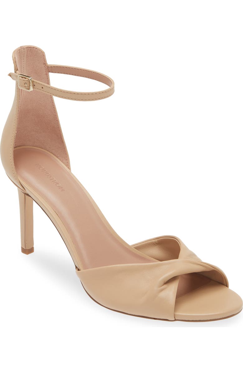 Nordstrom Anders Ankle Strap Sandal, Main, color, Tan Candy
