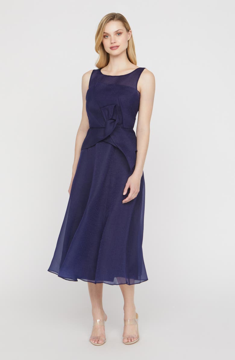 JS Collections Hedi Organza A-Line Cocktail Dress, Alternate, color, Twilight