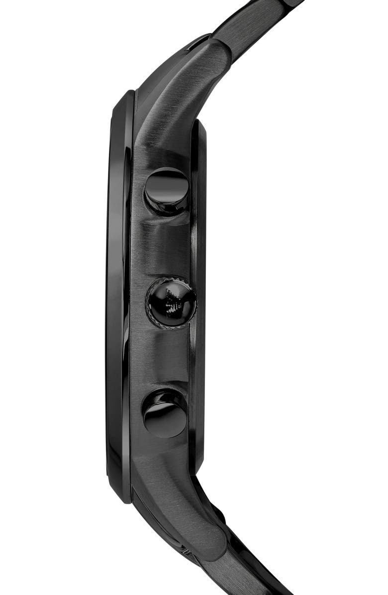 Emporio Armani Chronograph Quartz Bracelet Watch, 43mm, Alternate, color, Black