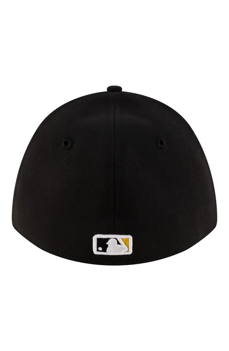 New Era Men's New Era  Black Pittsburgh Pirates Player Replica 39THIRTY M-Crown Flex Hat, Alternate, color, Black